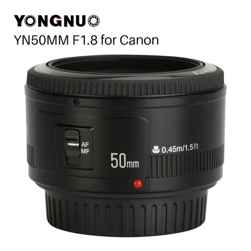 YONGNUO YN50mm YN50 F1.8 EF EOS 50MM AF MF Camera Lens